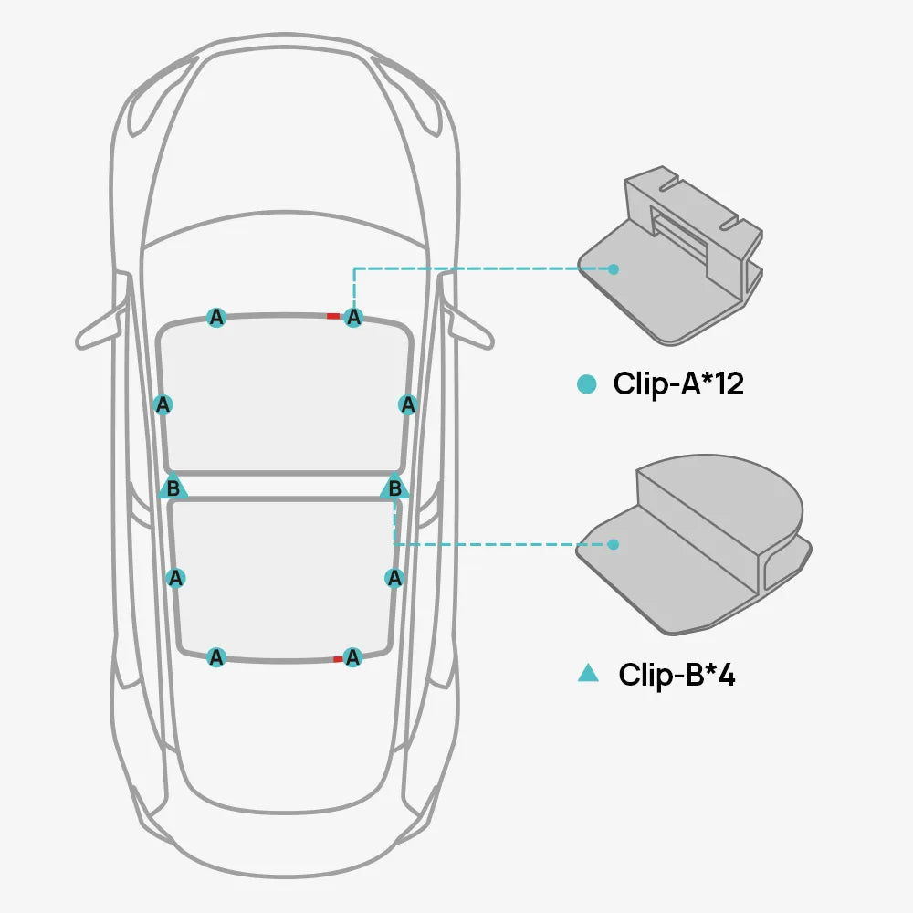 Voyager 2 Roof Glass Sunshade For Tesla Model 3 Highland