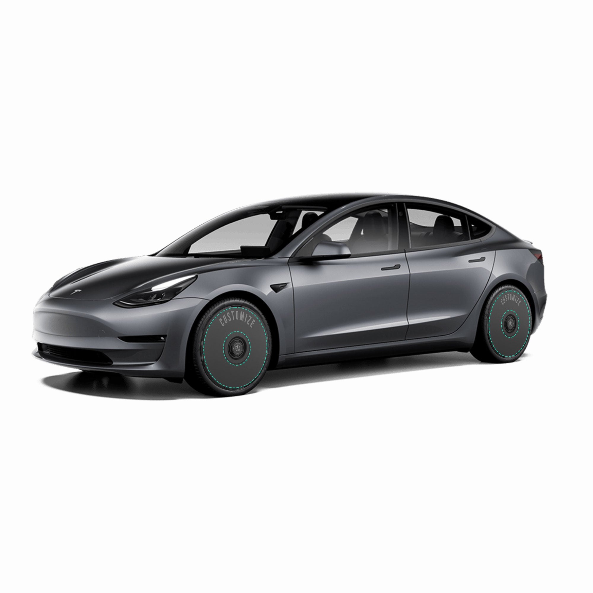 HALODISC 2 Wheel Covers for Tesla Model 3 2019-2023 19" Sport Wheels丨Customize