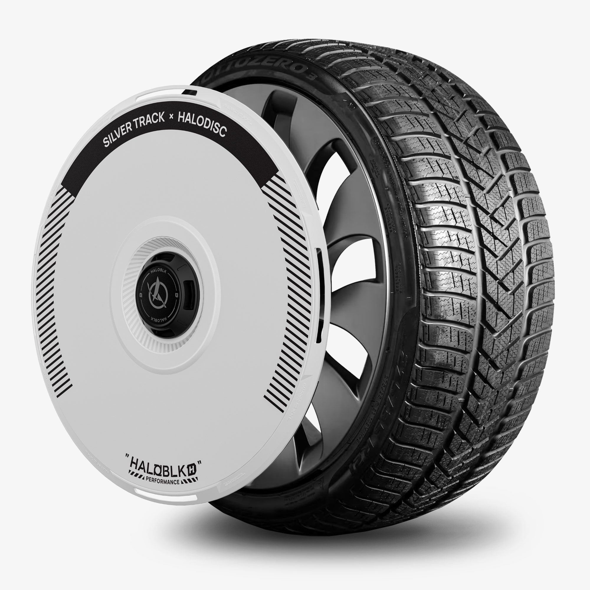 HALODISC 2 Wheel Covers for Tesla Model Y 21" Überturbine Wheels丨Silver Track